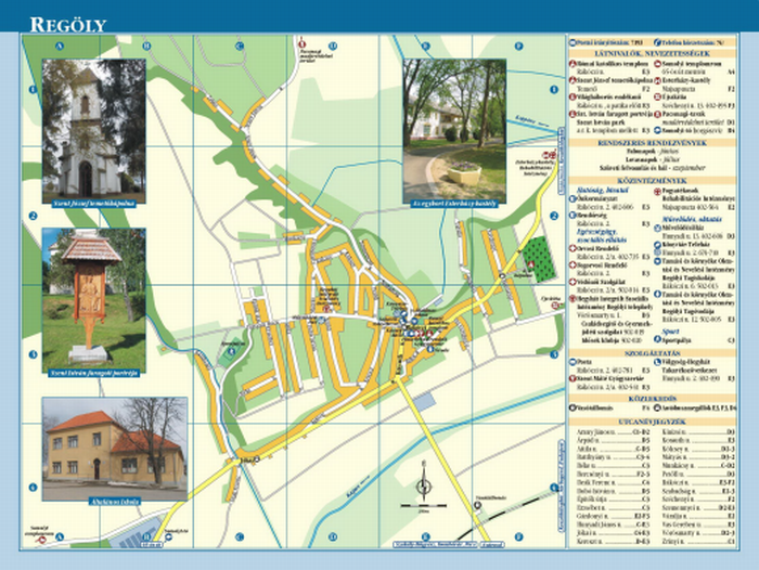 A falu térképe